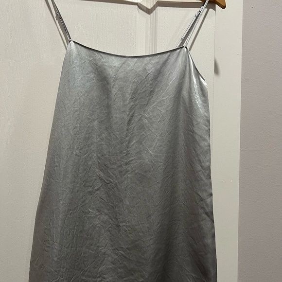 Aritzia Babaton Metallic Blue Dress - Picture 1 of 5
